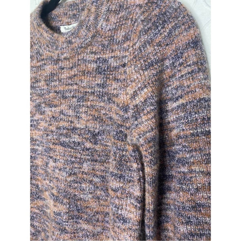Madewell Space Dyed Eaton Puff-Sleeve Sweater Mock Neck Size XS NWT - Picture 6 of 10